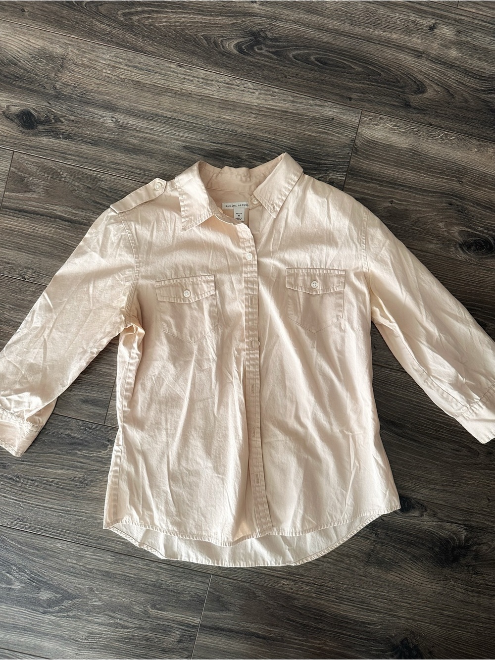 Banana Republic Tan Utility Button-Down Shirt
